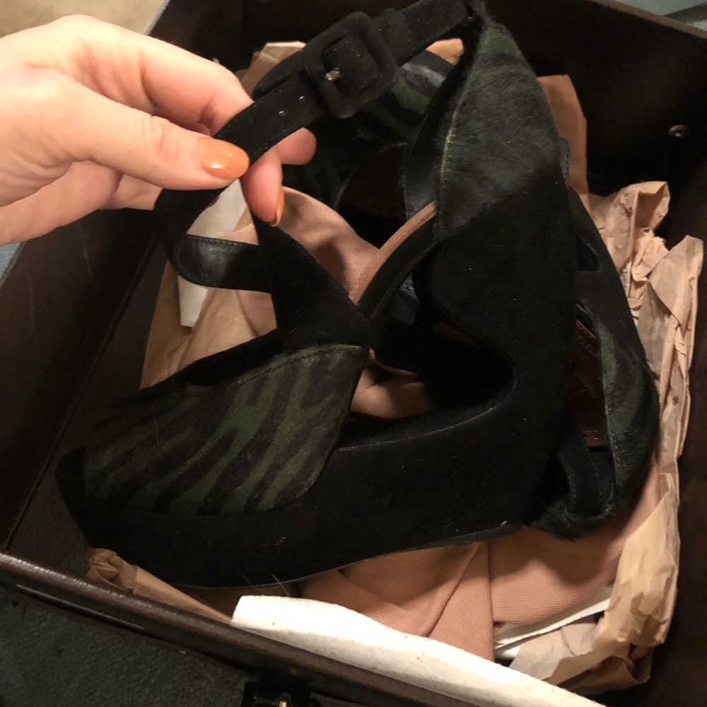 SOLD | Alaia Peep Toe Wedge
